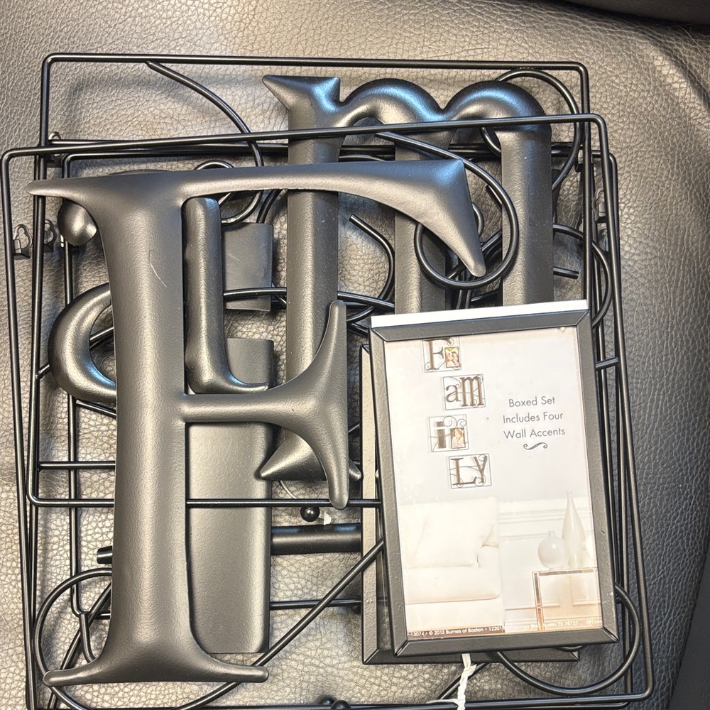 Metallic Wall Accent Letter Set